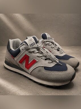 New Balance 574 Marblehead Velocity Red Men's  10.5